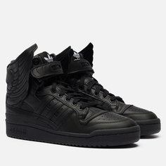 Мужские кроссовки adidas Originals x Jeremy Scott Forum Hi Wings 4.0 чёрный, 45.5 EU