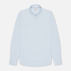 Мужская рубашка Timberland Oxford Slim Fit голубой, Размер XL