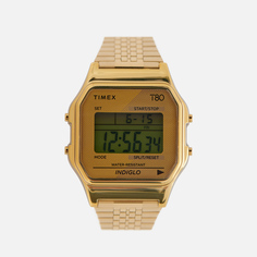Наручные часы Timex T80 золотой, Размер ONE SIZE