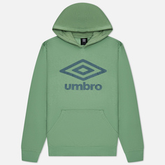 Мужская толстовка Umbro FW Large Logo Hoodie зелёный, Размер XXL
