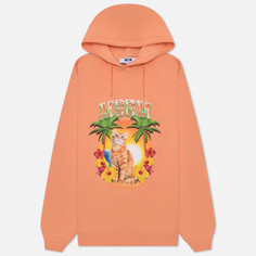 Женская толстовка MSGM Beach Cat Hoodie оранжевый, Размер M