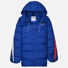 Мужской пуховик Reebok Vector Long Down синий, Размер XXL