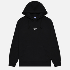 Мужская толстовка Reebok Classics Small Vector Hoodie чёрный, Размер L