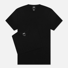 Комплект мужских футболок Edwin Double Pack SS Tubular чёрный, Размер S