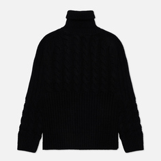 Мужской свитер SOPHNET. Cable Mix Turtle Neck чёрный, Размер S