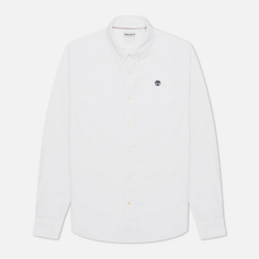 Мужская рубашка Timberland Oxford Slim Fit белый, Размер S