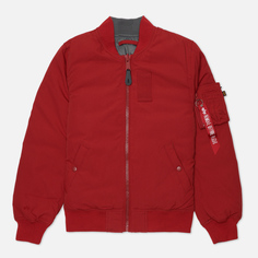 Женская куртка бомбер Alpha Industries MA-1 Down Flight красный, Размер XS