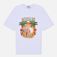 Женская футболка MSGM Beach Cat белый, Размер S