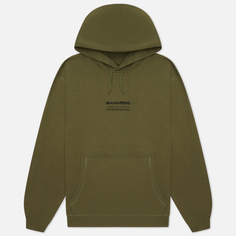 Мужская толстовка maharishi Organic Hooded Military Type Embroidery оливковый, Размер XL