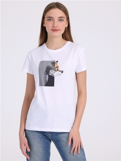 Футболка женская Апрель 1ЖДФК3784001 белая 92/164