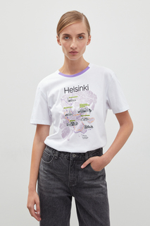 Футболка женская Finn Flare FBD110220 белая S