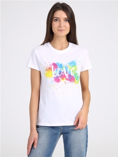 Футболка женская Апрель 1ЖДФК2657001 белая 100/164