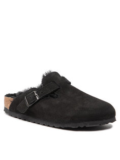 Тапочки женские Birkenstock Boston Vl/Shearling 0259883 черные 38 EU