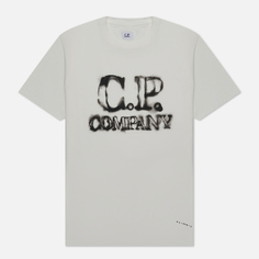 Мужская футболка C.P. Company 24/1 Jersey Blurry Logo белый, Размер XXXL