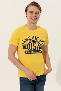 Футболка мужская U.S. POLO Assn. G081GL0110WATE желтая XS