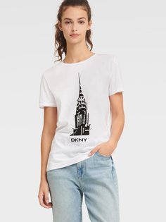 Футболка женская DKNY P0DBMCNA белая ХS