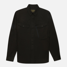 Мужская рубашка maharishi Miltype Custom Organic Cotton Twill чёрный, Размер L