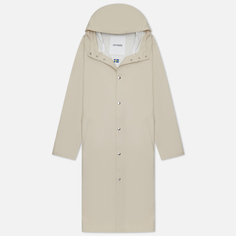 Мужская куртка дождевик Stutterheim Stockholm Long Print бежевый, Размер S