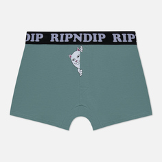 Мужские трусы Ripndip Peek A Nermal Boxers зелёный, Размер M