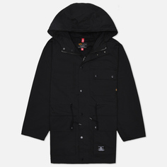 Мужская демисезонная куртка Alpha Industries M-65 Mod Hooded Field чёрный, Размер L