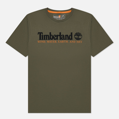 Мужская футболка Timberland Wind Water Earth And Sky оливковый, Размер S