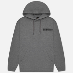 Мужская толстовка Napapijri Quito Hoodie серый, Размер XL