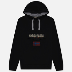 Мужская толстовка Napapijri Burgee Winter Hoodie чёрный, Размер S