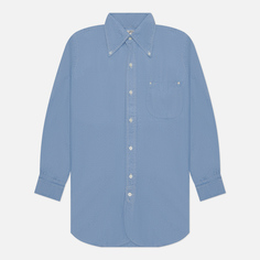 Мужская рубашка Evisu Nashville 3 Button-Down Dot Chambray голубой, Размер XXL