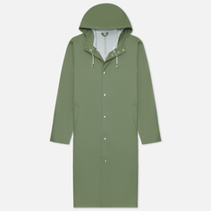 Мужская куртка дождевик Stutterheim Stockholm Long зелёный, Размер XXL