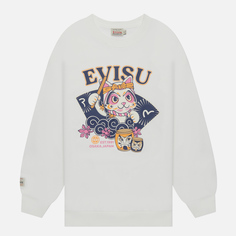 Женская толстовка Evisu Cat Drumming Printed белый, Размер L