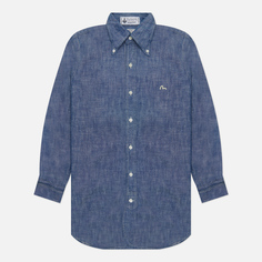 Мужская рубашка Evisu Nashville 3 Button-Down Chambray синий, Размер XL