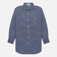 Мужская рубашка Evisu Nashville 3 Selvedge Chambray синий, Размер M