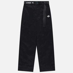 Женские брюки Evisu Evisukuro Belt Details Tapered чёрный, Размер 25