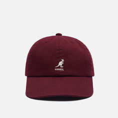 Кепка Kangol Washed Baseball бордовый, Размер ONE SIZE