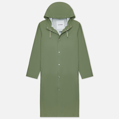 Мужская куртка дождевик Stutterheim Stockholm Long Print зелёный, Размер L