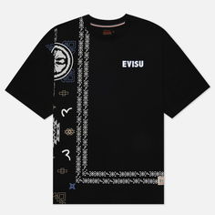 Мужская футболка Evisu Heritage Nomadic Decorative Printed чёрный, Размер M