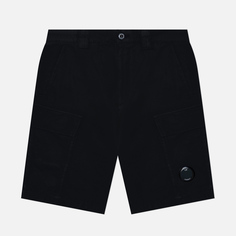 Мужские шорты C.P. Company Cotton/Linen Cargo Garment Dyed чёрный, Размер 56