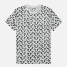Мужская футболка Lacoste All Over Print Logo белый, Размер XL