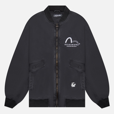 Мужская куртка бомбер Evisu Evisukuro Cotton Twill MA-1 серый, Размер L
