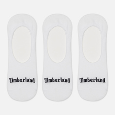 Комплект носков Timberland 3-Pack Stratham No-Show белый, Размер 42-46 EU