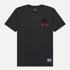 Мужская футболка Alpha Industries NASA Galaxy серый, Размер L