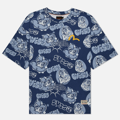 Мужская футболка Evisu Heritage Graffiti Daruma All Over Print синий, Размер L