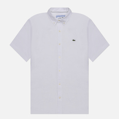 Мужская рубашка Lacoste Linen SS Regular Fit белый, Размер 41