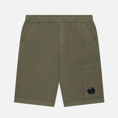 Мужские шорты C.P. Company Twill Stretch Garment Dyed зелёный, Размер 56