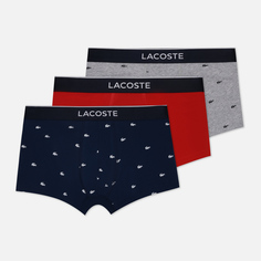 Комплект мужских трусов Lacoste 3-Pack Casual Signature Boxer комбинированный, Размер S