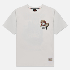 Мужская футболка Evisu Heritage Wadaiko Daruma Bro Printed белый, Размер M