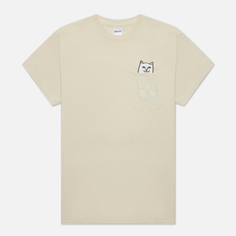 Мужская футболка Ripndip Lord Nermal Pocket бежевый, Размер XL