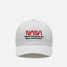Кепка Alpha Industries NASA Worm Logo белый, Размер ONE SIZE