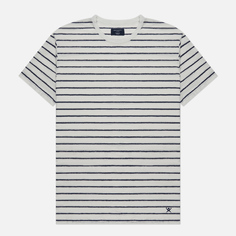 Мужская футболка Hackett Linen Stripe бежевый, Размер L