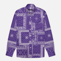 Мужская рубашка SOPHNET. Pattern Big B.D. фиолетовый, Размер S